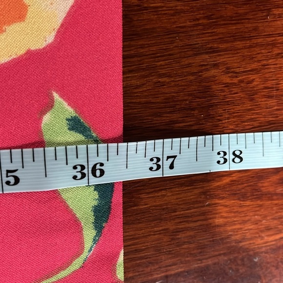 Alyx Womens Sheath Dress 14 Pink Green Tropical Sleeveless Back Zip Vibrant EUC - Picture 11 of 12